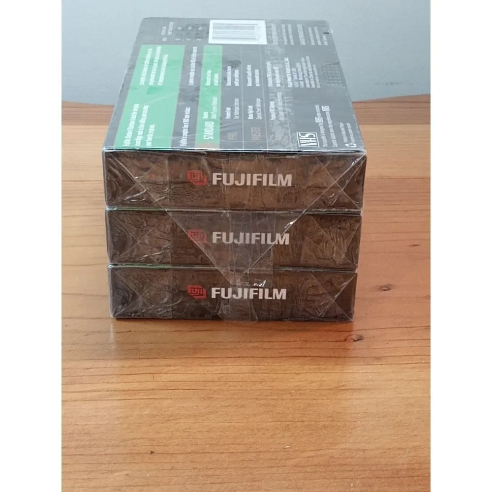 3 Fuji Film VHS‎ Blank Video Tapes 6 hours HQ 120 High Quality📼📼📼